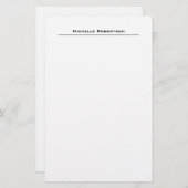 Berufliche Minimalistische Schlichte Einfache Mode Briefpapier (Vorne/Hinten)