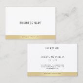 Berufliche Minimalistische Schlichte Elegante Visitenkarte (Vorne/Hinten)