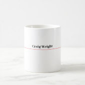 Berufliche Minimalistische Schlichte Klassik Perso Kaffeetasse (Mittel)