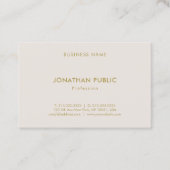 Berufliche Minimalistische Schlichte Moderne Visitenkarte (Vorderseite)