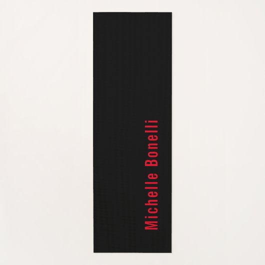 Berufliche Minimalistische Schwarze Rot Moderne Sc Yogamatte (Vorderseite)