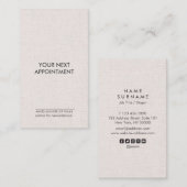 Berufliche Minimalistische vertikale Visitenkarte (Vorne/Hinten)