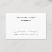 Berufliche Minimalistische Vorlage für Skripte Visitenkarte (Rückseite)