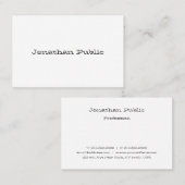 Berufliche Minimalistische Vorlage für Skripte Visitenkarte (Vorne/Hinten)