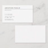 Berufliche Minimalistische Vorlage Moderne Beliebt Visitenkarte (Vorne/Hinten)