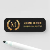 Berufliche Mitarbeiter Gold Namensschild (Beispiel)