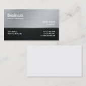 Berufliche, moderne Bearbeitung von Silbermetallen Visitenkarte (Vorne/Hinten)