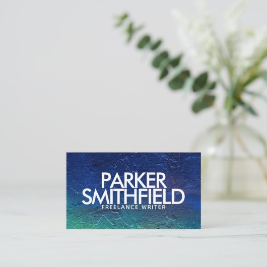 Berufliche moderne Betonstruktur Visitenkarte (Stehend Vorderseite)