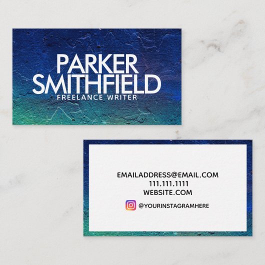 Berufliche moderne Betonstruktur Visitenkarte (Vorne/Hinten)