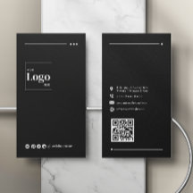 Berufliche, moderne Black Company Business Card