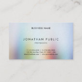 Berufliche moderne bunte abstrakte Kunst elegant Visitenkarte (Rückseite)