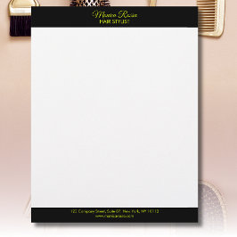 Berufliche, moderne Chartreuse Letterhead Briefbogen