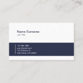 Berufliche moderne Chic-Typografie-Geschäfts-Karte Visitenkarte (Rückseite)