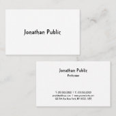 Berufliche moderne Coole trendy Script-Vorlage Visitenkarte (Vorne/Hinten)