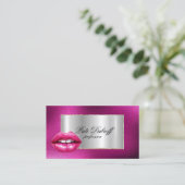 Berufliche, moderne Corporate Silver Brows Lashes Visitenkarte (Stehend Vorderseite)