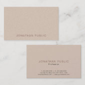 Berufliche moderne Creative Pearl Finish Luxus Visitenkarte (Vorne/Hinten)