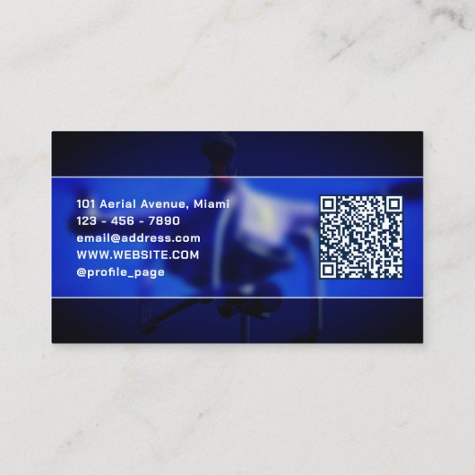 Berufliche moderne Drohne Visitenkarte (Rückseite)