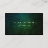 Berufliche, moderne, dunkle Visitenkarte (Vorderseite)
