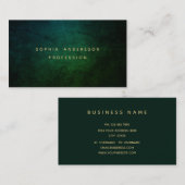 Berufliche, moderne, dunkle Visitenkarte (Vorne/Hinten)
