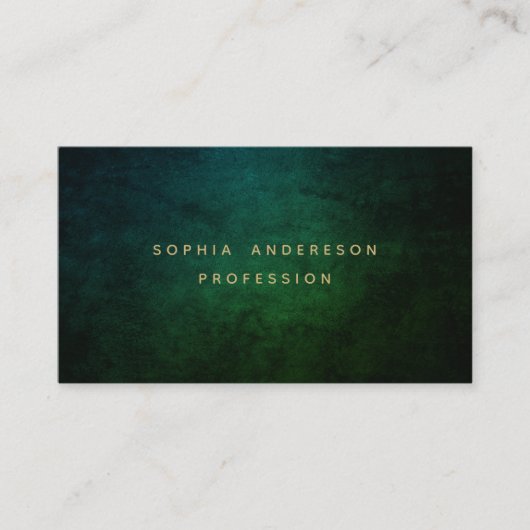 Berufliche, moderne, dunkle Visitenkarte (Vorderseite)