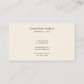 Berufliche moderne, einfach zu machen Vorlage Luxu Visitenkarte (Rückseite)