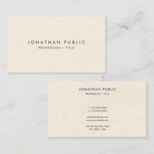 Berufliche moderne, einfach zu machen Vorlage Luxu Visitenkarte (Vorne/Hinten)