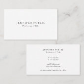 Berufliche, moderne, einfache Designvorlage Visitenkarte (Vorne/Hinten)