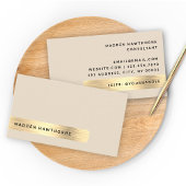 Berufliche, moderne, einfache Imitate Gold-Bürsten Visitenkarte