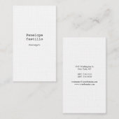 Berufliche moderne, einfache Schlichte Premium-Wäs Visitenkarte (Vorne/Hinten)