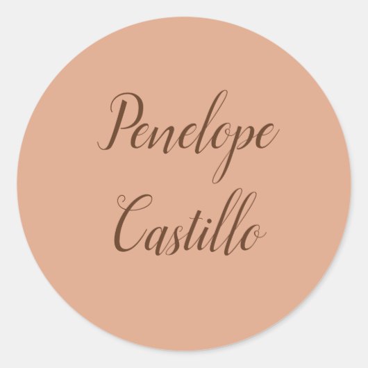 Berufliche moderne, einfache Schlichte Tumblewegef Runder Aufkleber (Vorderseite)