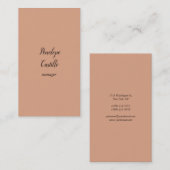 Berufliche moderne, einfache Schlichte Tumblewegef Visitenkarte (Vorne/Hinten)