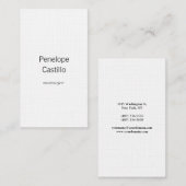 Berufliche moderne, einfache und stilvolle Premium Visitenkarte (Vorne/Hinten)