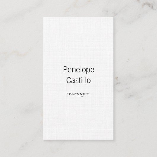 Berufliche moderne, einfache und stilvolle Premium Visitenkarte (Vorderseite)