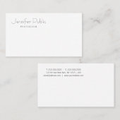 Berufliche, moderne Elegant-Einfache Vorlage Matte Visitenkarte (Vorne/Hinten)