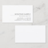 Berufliche moderne Elegant Minimal Template Chic Visitenkarte (Vorne/Hinten)