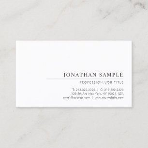 Berufliche moderne Elegant Minimal Template Chic Visitenkarte