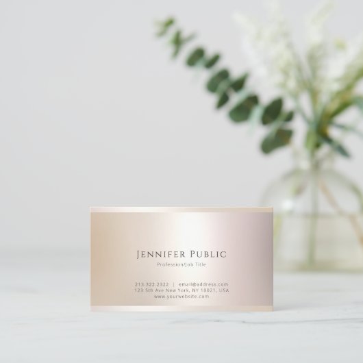 Berufliche moderne Elegant Simple Template Trendy Visitenkarte (Stehend Vorderseite)