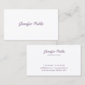 Berufliche moderne Elegant-Template-Handschrift Visitenkarte (Vorne/Hinten)