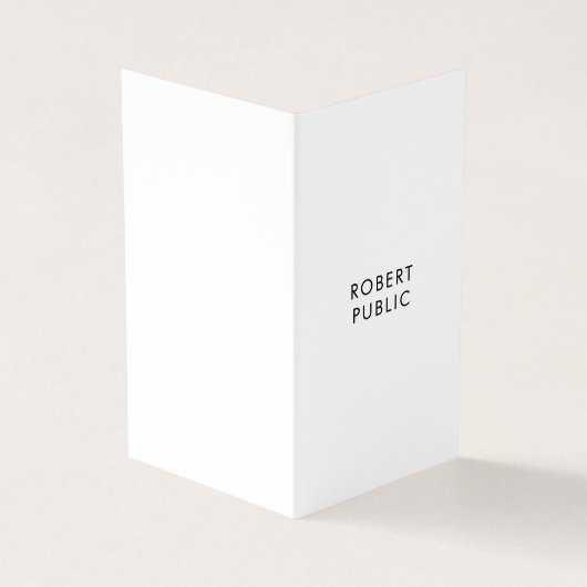 Berufliche moderne elegante einfache Schablone Visitenkarten (Vorderseite)