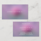 Berufliche moderne Elegante Farben Einfache Vorlag Visitenkarte (Vorne/Hinten)