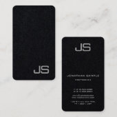 Berufliche moderne, elegante Monogramm-Vorlage Visitenkarte (Vorne/Hinten)