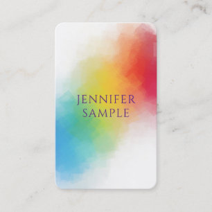 Berufliche moderne elegante Regenbogenfarben nach  Visitenkarte