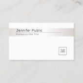 Berufliche moderne, elegante Silver Look Template Visitenkarte (Vorderseite)