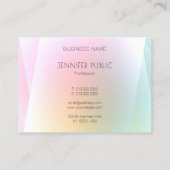 Berufliche moderne Farbvorlage Trendy Visitenkarte (Rückseite)