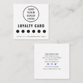 Berufliche moderne Firmenlogos Social Media Treuekarte (Vorne/Hinten)