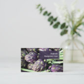 Berufliche moderne Food Business Card Visitenkarte (Stehend Vorderseite)