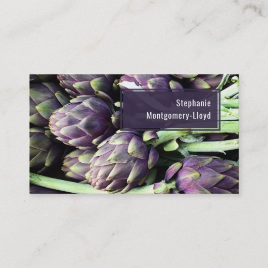 Berufliche moderne Food Business Card Visitenkarte (Vorderseite)