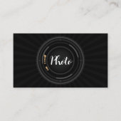 Berufliche, moderne Fotografen-Kameraform Visitenkarte (Vorderseite)