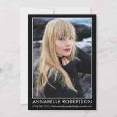 Berufliche, moderne Fotokarte Einladung (Vorderseite)