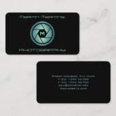 Berufliche moderne futuristische Linsendecke Visitenkarte (Vorne/Hinten)